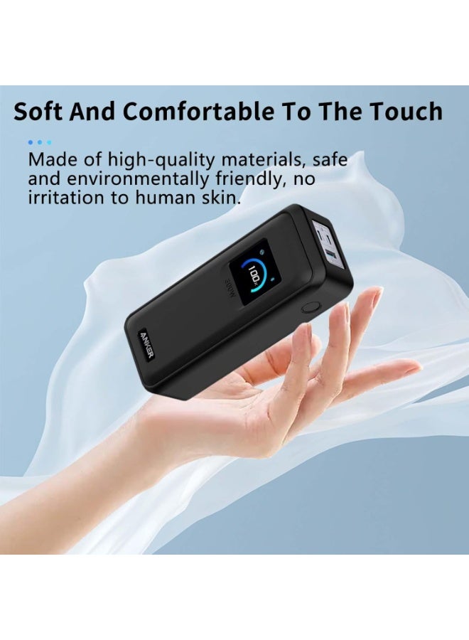 Silicone Protective Case for Anker Prime Power Bank(26250mAh 300W) 3-Port Portable Charger, Full-Body Protective Cover with Precise Cutouts, Shockproof & Scratch-Resistant Sleeve (Black) - Image 5